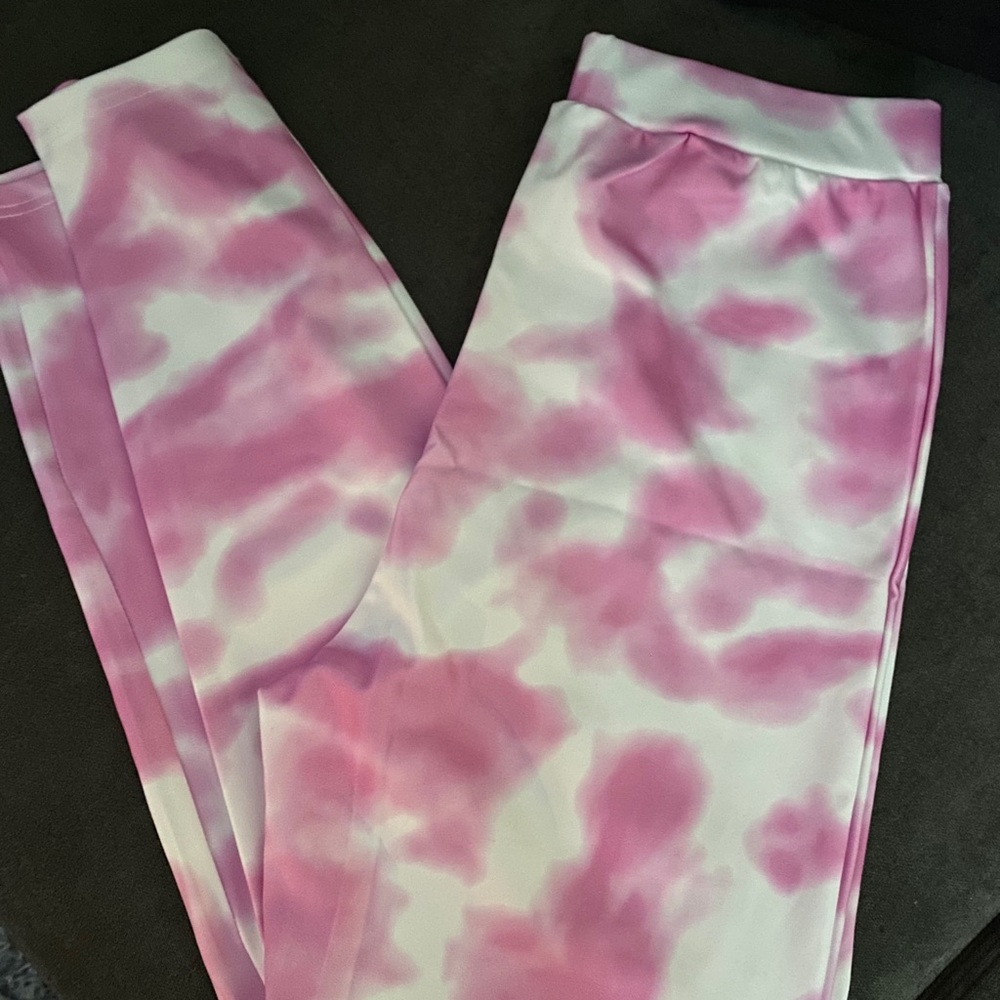 pink tye dye tights